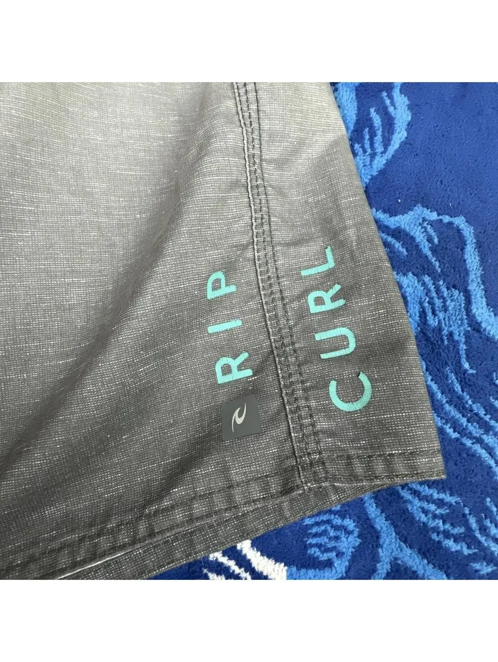 Ripcurl Men's Shorts Swim Trunks Surfing Beachwear Grey Drawstring Size 36